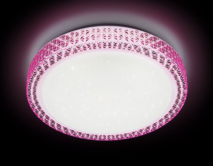 Управляемый светильник Ambrella light F85 PI 48W D400 ORBITAL CRYSTAL