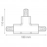 Соединитель T-образный трехфазный Lightstar 504136 Barra