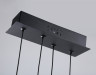 Подвесной светодиодный светильник Ambrella light FL66366/2 BK черный 38W 4200K 300*80*1200