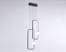Подвесной светодиодный светильник Ambrella light FL66366/2 BK черный 38W 4200K 300*80*1200