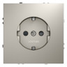 Розетка встраиваемая S70 с заземлением и защитными шторками, 16А VOLTUM VLS040203 кашемир