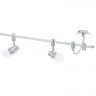 93358 Светодиод. трековая система освещения VILANOVA, 5х5W (GU10), L2000, хром/алюминий/стекло EGLO VILANOVA