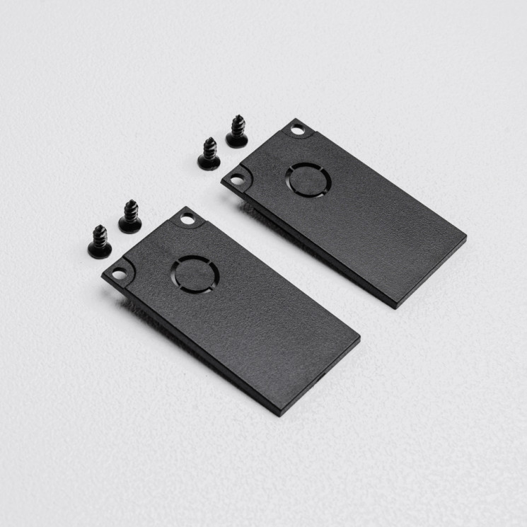 Торцевая заглушка для накладного трекового шинопровода MKA-2S-EC-B Черный Mikami Terra