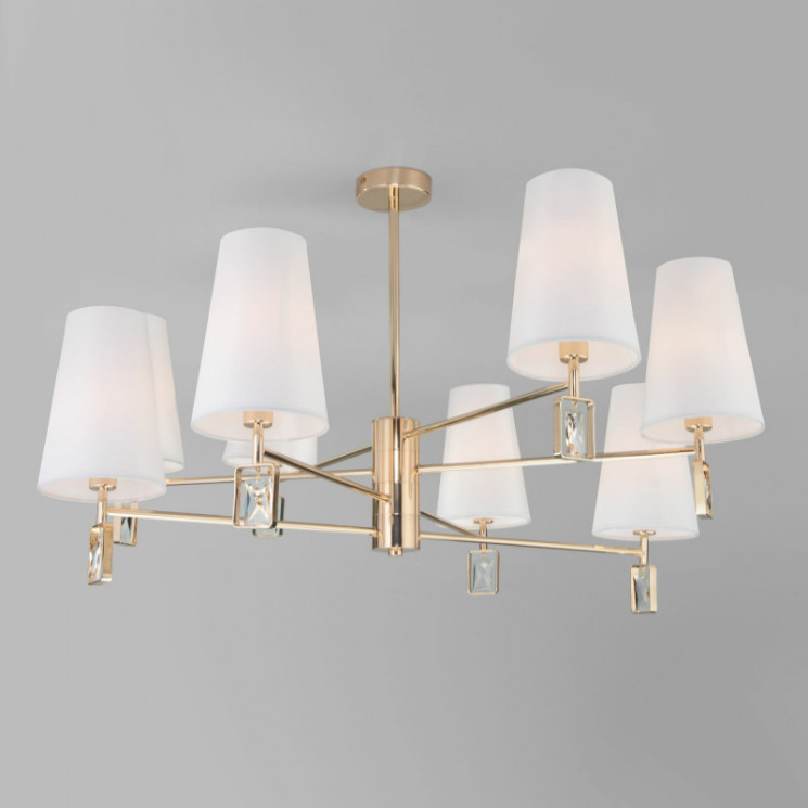 Потолочная люстра с абажурами Eurosvet 60137/8 золото Milazzo