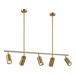 Светильник подвесной ST-Luce Латунь/Латунь GU10 5*5W 4000K SORMANO           SL1206.303.05
