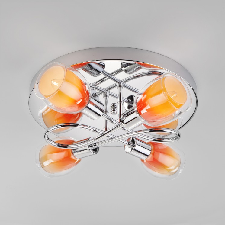 Потолочный светильник  Eurosvet Potpourri 30151/4 оранжевый