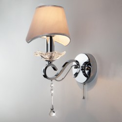 Светильник настенный Eurosvet Kelly 10085/1 хром/прозрачный хрусталь Strotskis