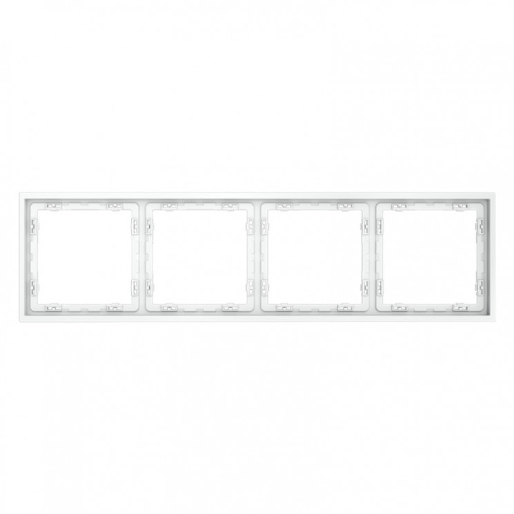 Рамка 4 поста VOLTUM VLS100402 белый матовый