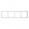 Рамка 4 поста VOLTUM VLS100402 белый матовый