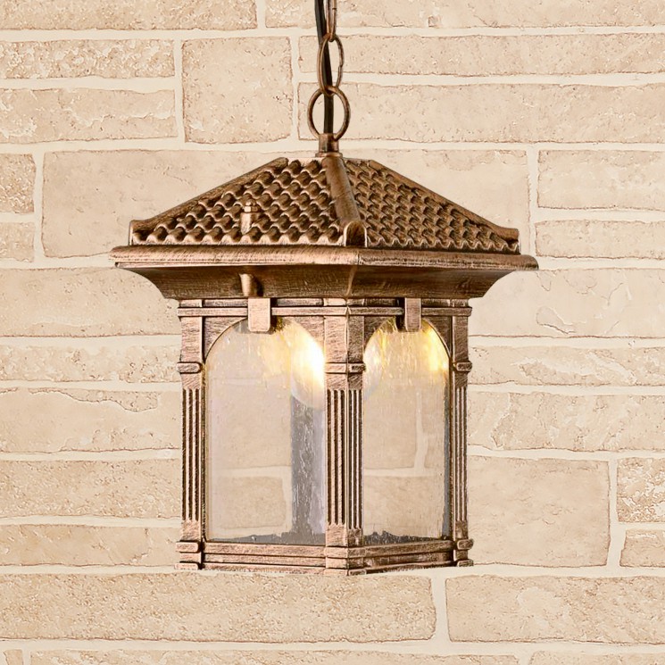 Уличный светильник Elektrostandard Corvus H черное золото GL 1021H