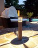 Садово-парковый светильник YAOHUALUX W61843-900 черный с коричневой патиной