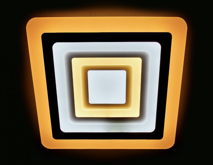 Управляемый светодиодный светильник Ambrella light ORBITAL ACRYLIC  FA93 WH 164W D500*500