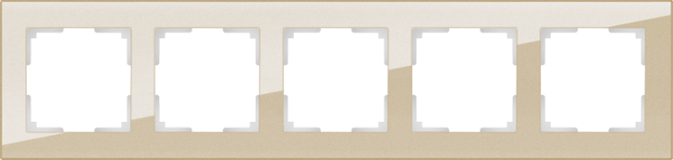 Рамка на 5 постов шампань Werkel W0051111 (WL01-Frame-05 Favorit)