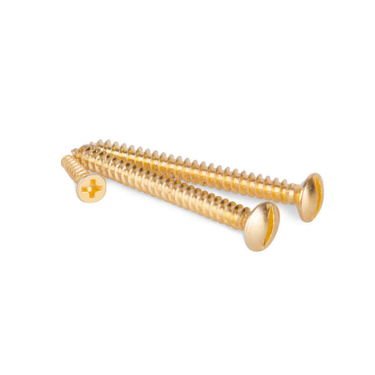 Винты для накладного выключателя 3шт. золото Ретро Werkel WL18-21-01