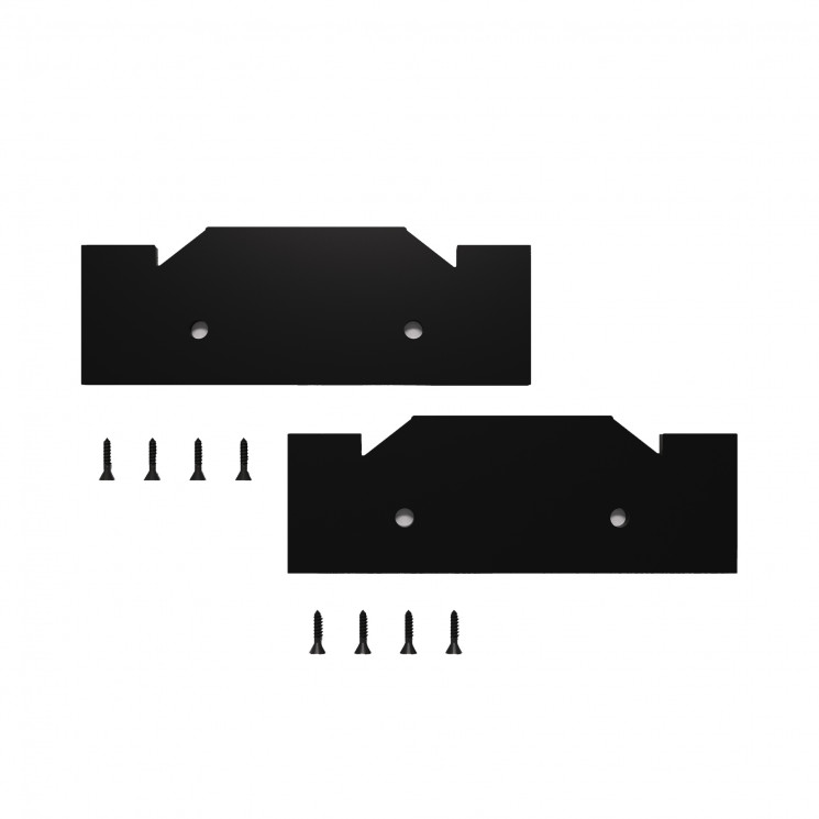 Торцевая заглушка однофазный (2 шт) ST Luce Черный  ST045.189.00