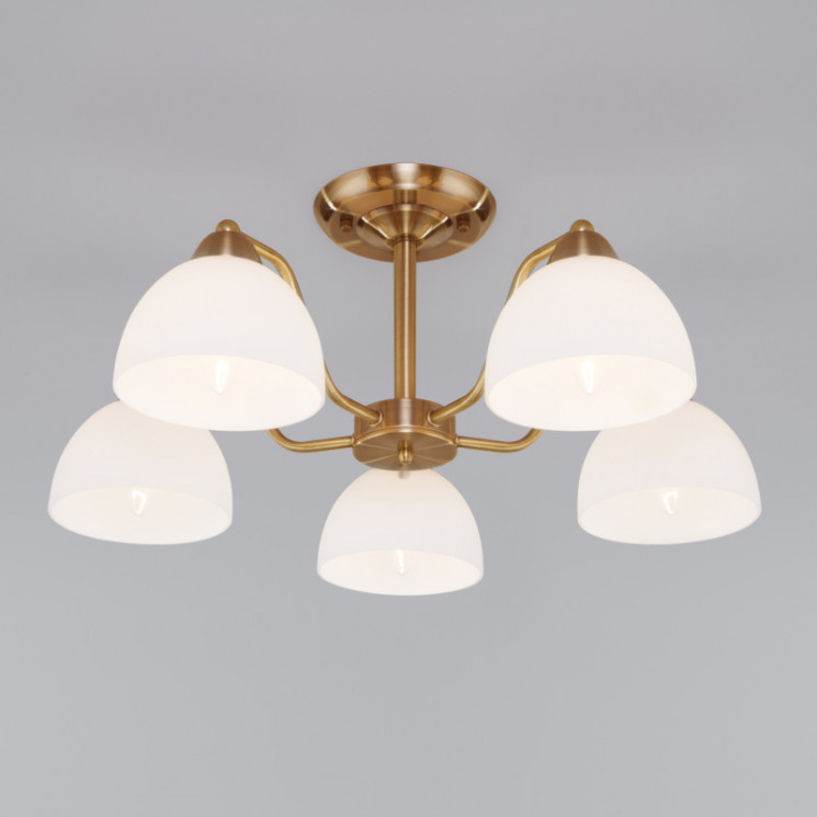 Люстра на штанге Eurosvet 30172/5 античная бронза Carissa