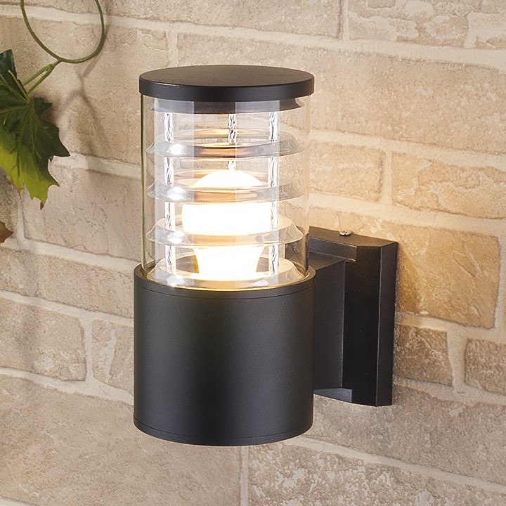 Настенный уличный светильник 1408 TECHNO черный