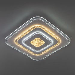 Потолочный светодиодный светильник с пультом управления Eurosvet Freeze 90211/1 белый