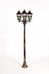 Уличный фонарный столб YAOHUALUX 79808lgB Gb PETERSBURG lead GLASS