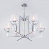 Подвесная люстра с абажурами Eurosvet Fargo 60108/6 хром