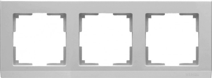 Рамка на 3 поста Werkel W0031806 (Stark WL04-Frame-03 Серебряный)