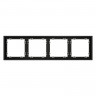 Рамка 4 поста VOLTUM VLS100408 черный