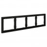Рамка 4 поста VOLTUM VLS100408 черный