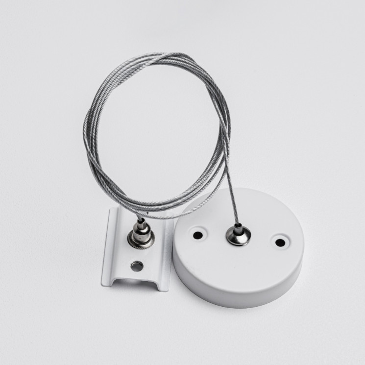 Тросовый подсвес для однофазного трекового шинопровода MKA-005-1 1,5 м Белый Mikami Basic