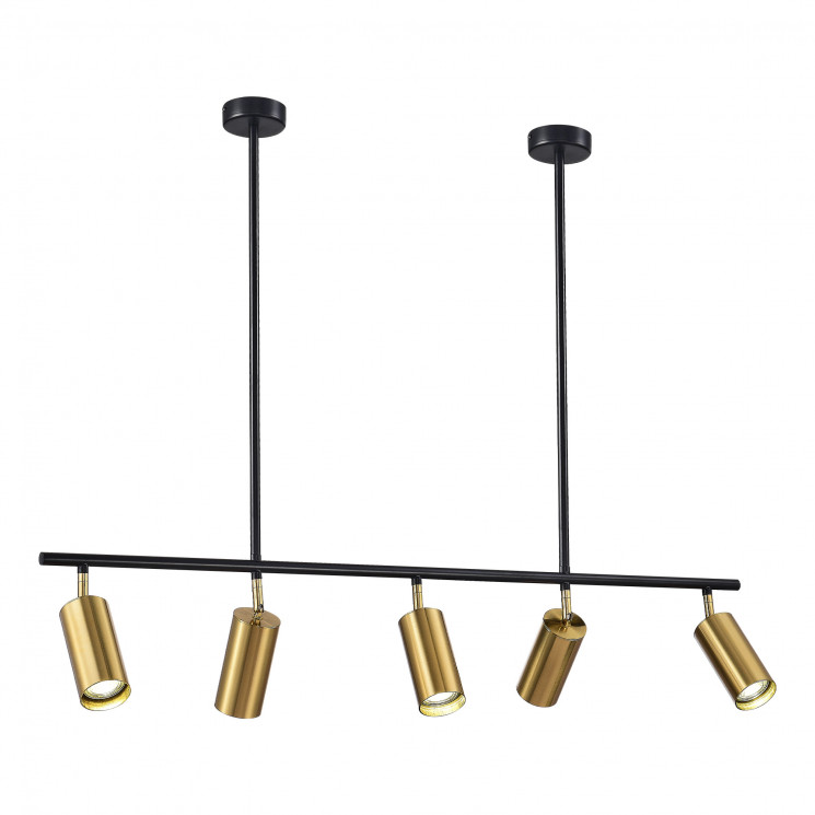 Светильник подвесной ST-Luce Черный/Латунь GU10 5*5W 4000K SORMANO           SL1206.413.05