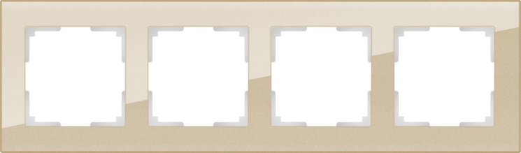 Рамка на 4 поста шампань Werkel W0041111 (WL01-Frame-04 Favorit)