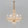 Подвесной светильник  Eurosvet Alcedo 10097/6 золото/тонированный хрусталь Strotskis