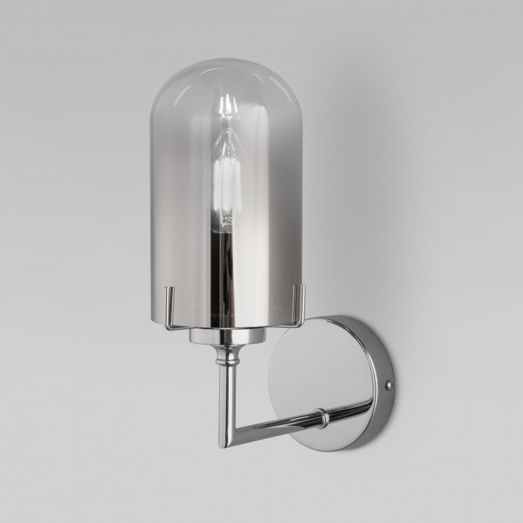 Настенный светильник с стеклянным плафоном Eurosvet 60156/1 хром Pluto