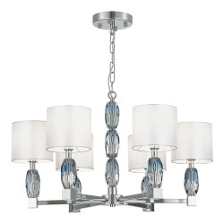 Люстра подвесная ST Luce Хром, Голубой/Белый E14 6*40W         SL1759.103.06