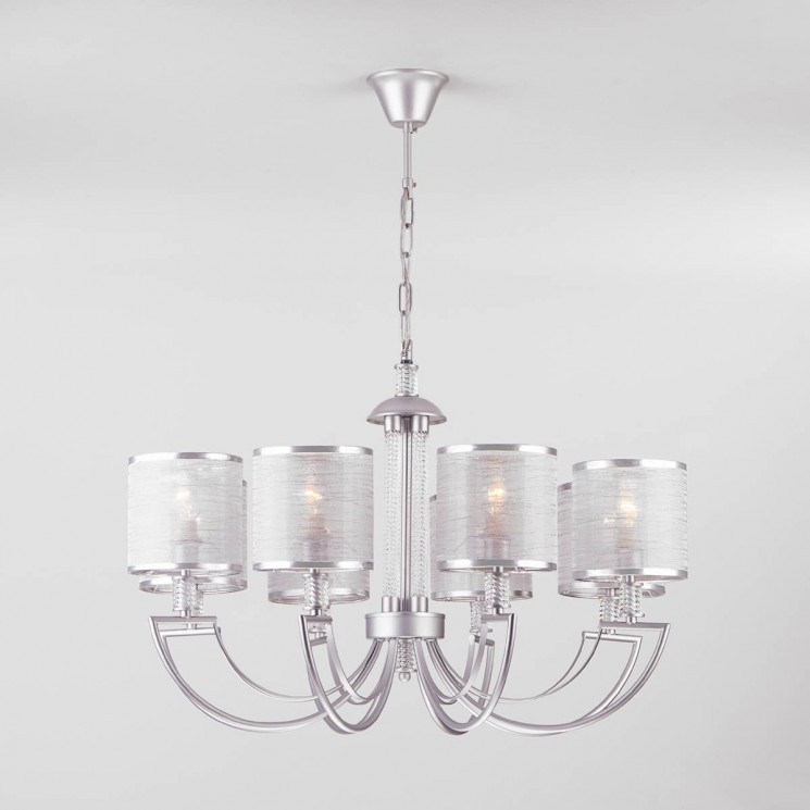 Подвесная люстра Eurosvet Licata 60099/8 серебро