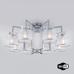 Люстра на штанге Eurosvet 60123/8 хром Smart (60108/8) FARGO
