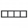 Рамка 4 поста VOLTUM VLS100407 графит