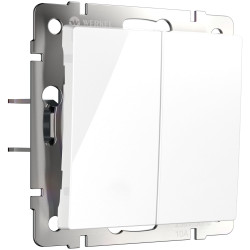 Выключатель двухклавишный с самовозвратом (белый) W1122401 Werkel