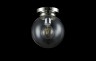 Светильник потолочный Crystal Lux MARIO PL1 D200 NICKEL/TRANSPARENTE