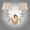 Светильник настенный Eurosvet Эстель 10058/2 золото/прозрачный хрусталь Strotskis