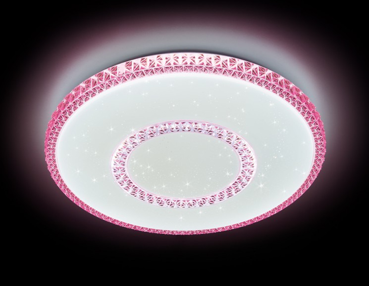 Управляемый светильник Ambrella light F99 PI 96W D500 ORBITAL CRYSTAL