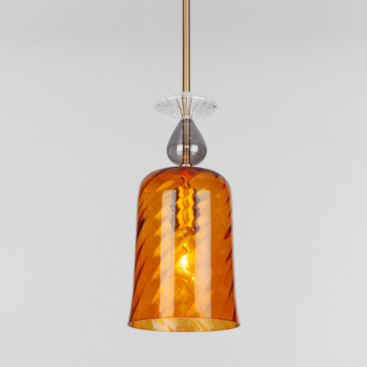 Подвесной светильник Eurosvet 50194/1 янтарный DREAM
