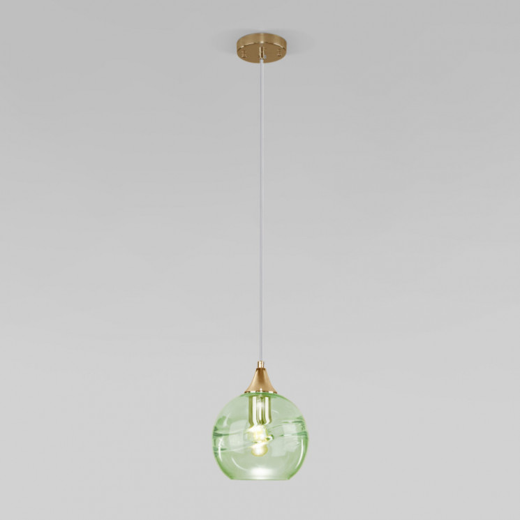 Подвесной светильник Eurosvet 50221/1 зеленый LOTUS