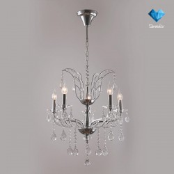 Люстра Eurosvet 10047/5 хром/прозрачный хрусталь Strotskis