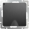 Розетка влагозащищенная с заземлением с защитной крышкой и шторками Werkel графит рифленый WL04-SKGSC-01-IP44