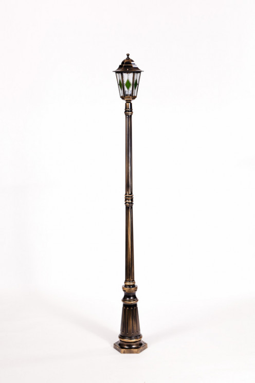 Уличный фонарный столб YAOHUALUX 79809lg Gb PETERSBURG lead GLASS