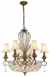 Подвесная люстра WERTMARK WE319.12.503 FABRICIA