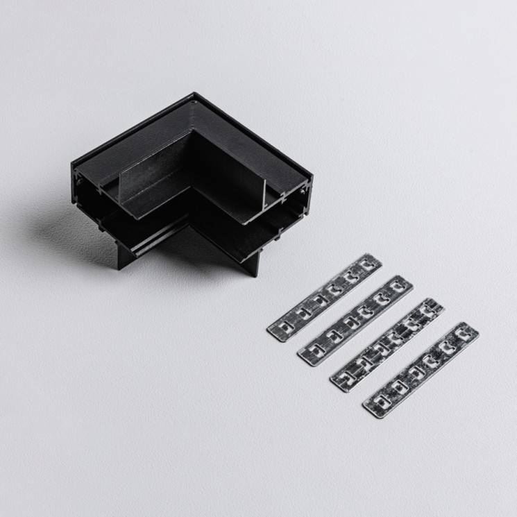 Угловой коннектор внутренни для встраиваемого магнитного трекового шинопровода MKA-2R-IC-B Черный Mikami Terra