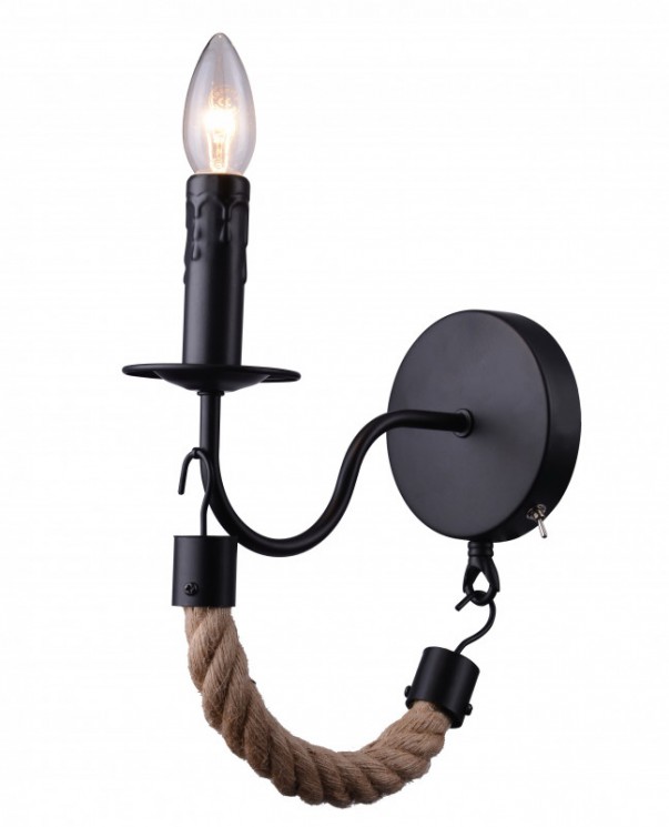 Светильник настенный Arte lamp MARSIGLIA A8956AP-1BK