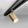 Однофазный трековый светильник под лампу GU10 MKL-1-GU10-BMG Черный Mikami Lotus Матовое золото/черный 117x80x52