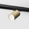Однофазный трековый светильник под лампу GU10 MKL-1-GU10-BMG Черный Mikami Lotus Матовое золото/черный 117x80x52